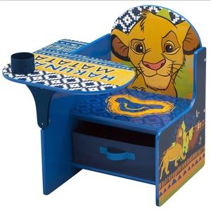 Delta Children The Lion King Chair Desk with Storage Bin